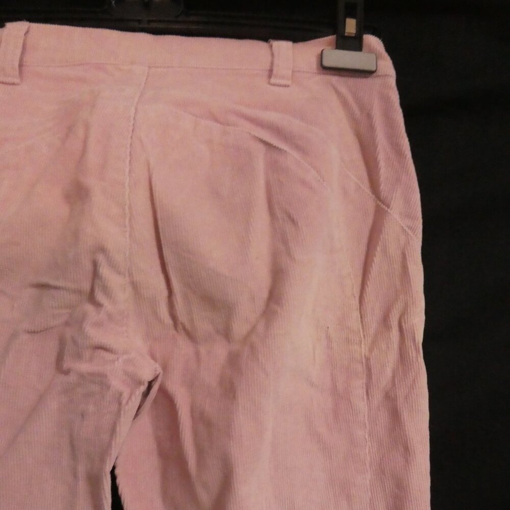 Vintage | NAF NAF | size 38 | Pastel Pink Flare Pants with Lace-Up Closure - Picture 12 of 16